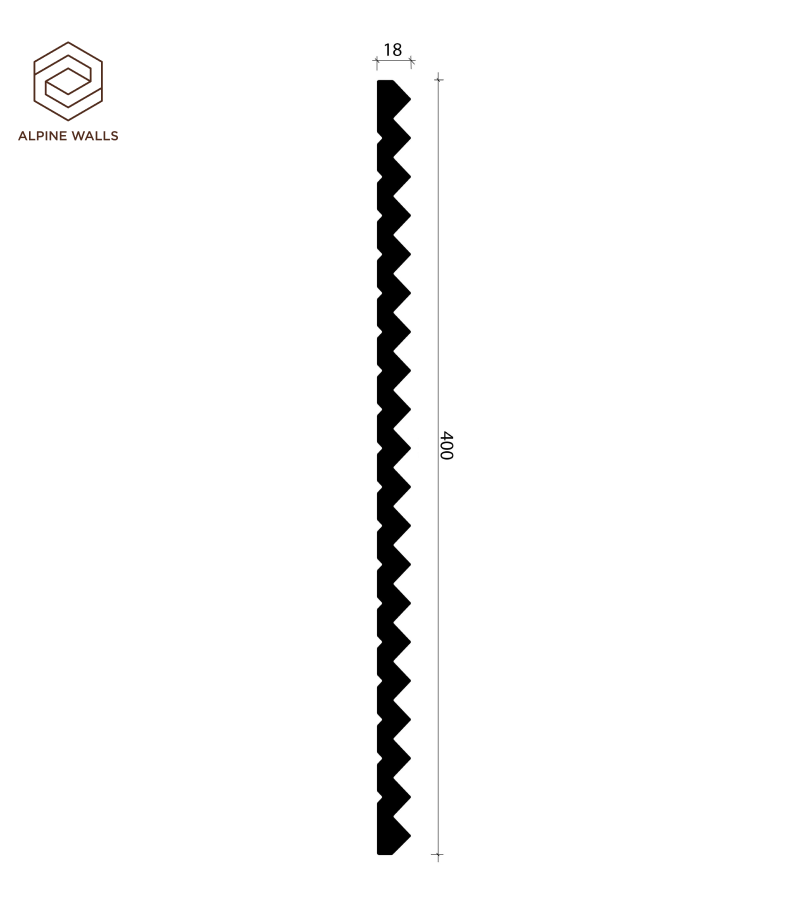 Стеновые Панели Alpine Walls LineArt ECO8103 Белый