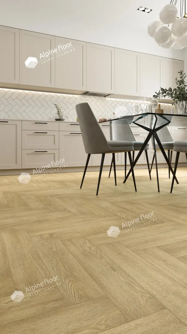 ПВХ-плитка Alpine Floor LVT Parquet ЕСО 16-3 Дуб Ваниль Селект 4V 43кл