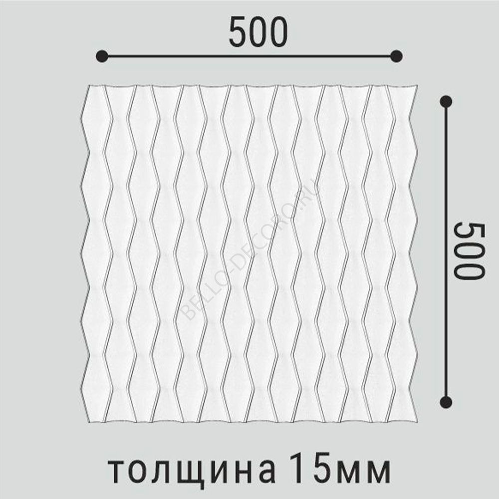 Стеновые Панели Bello deco СП 17 панель 500x500