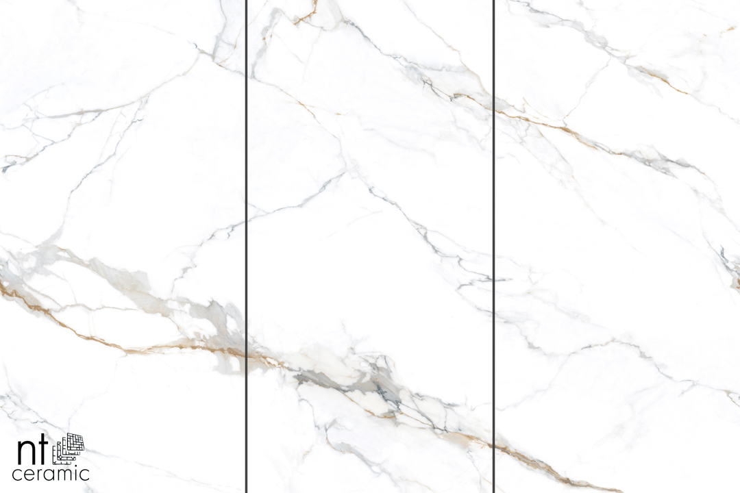 Керамогранит NT CERAMIC Atlas Wide Carrara Gold mat NTT3000M