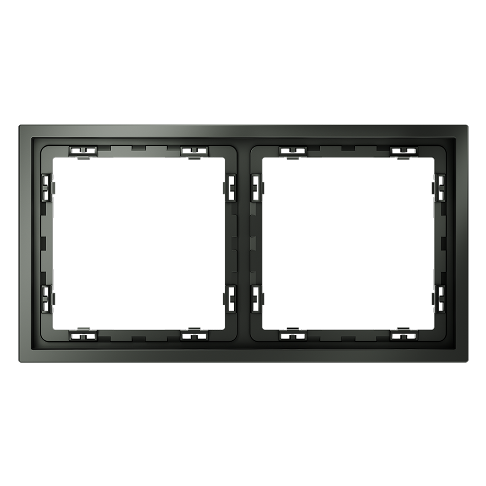 Рамка пластиковая VOLTUM S70 на 2 поста, (титан)