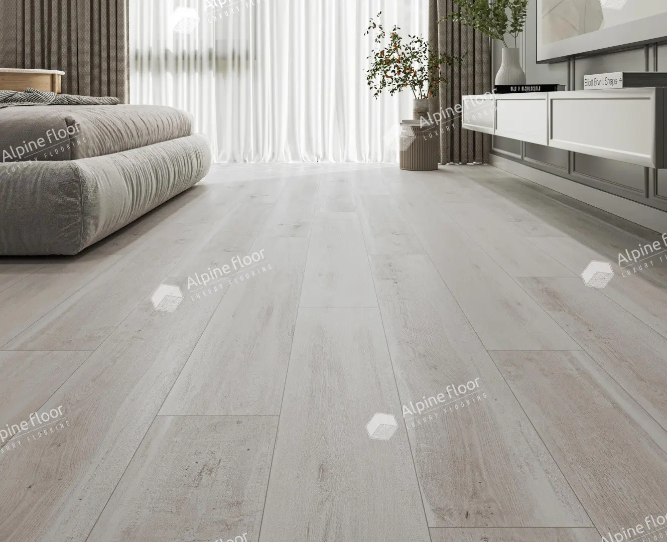 ПВХ-плитка Alpine Floor LVT Ultra ЕСО 5-19 Дуб Полярный 34кл