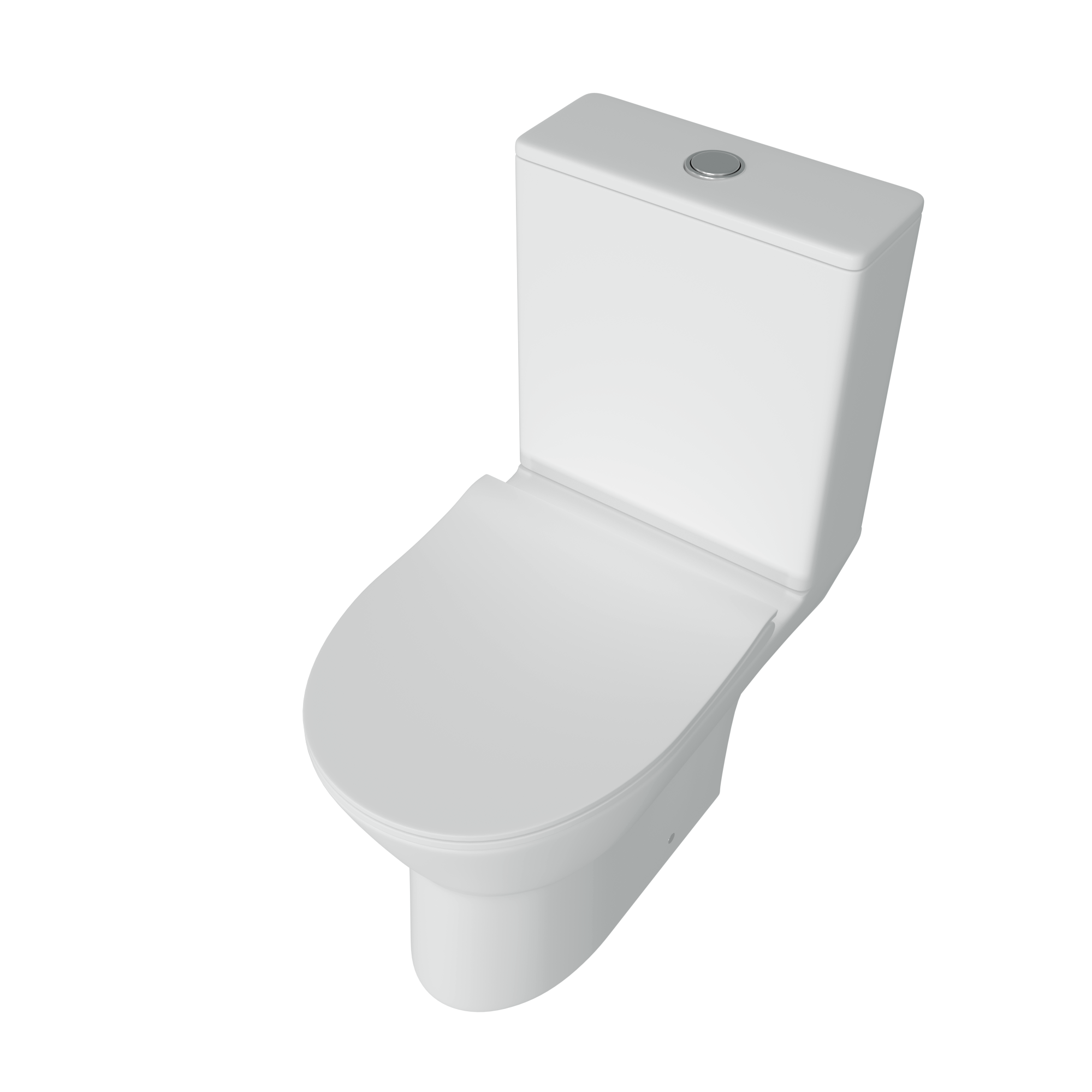 Унитаз-компакт безободковый Creto Cer C4 1803-Cer-C4NP с крышкой-сиденьем микролифт, белый