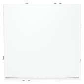 Выключатель встраиваемый VOLTUM S70 одноклавишный с подсветкой 10А, (белый матовый)