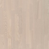 Паркетная доска Polarwood Ясень Рикотта Матт молочно-белый матовый трехполосный Ash Ricotta Matt Loc 3S