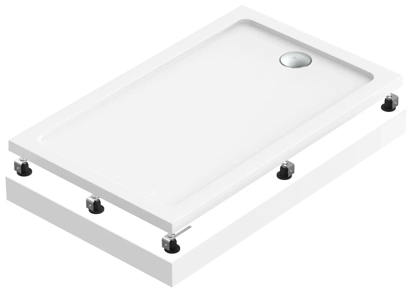 Экран акриловый Creto Olimpos 130х80 для поддона 6-1016