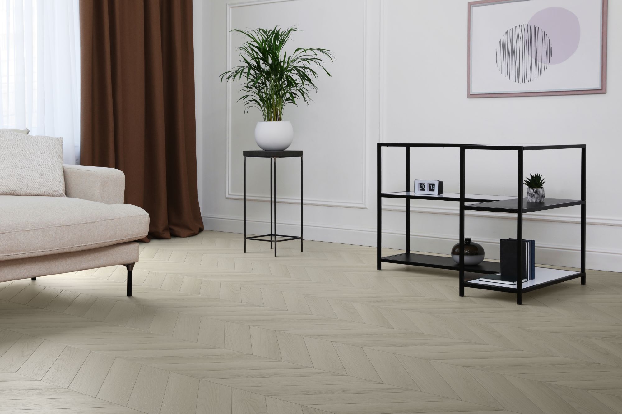 Кварц виниловый ламинат Aquafloor Chevron Premium (Parquet) AF7011CVR