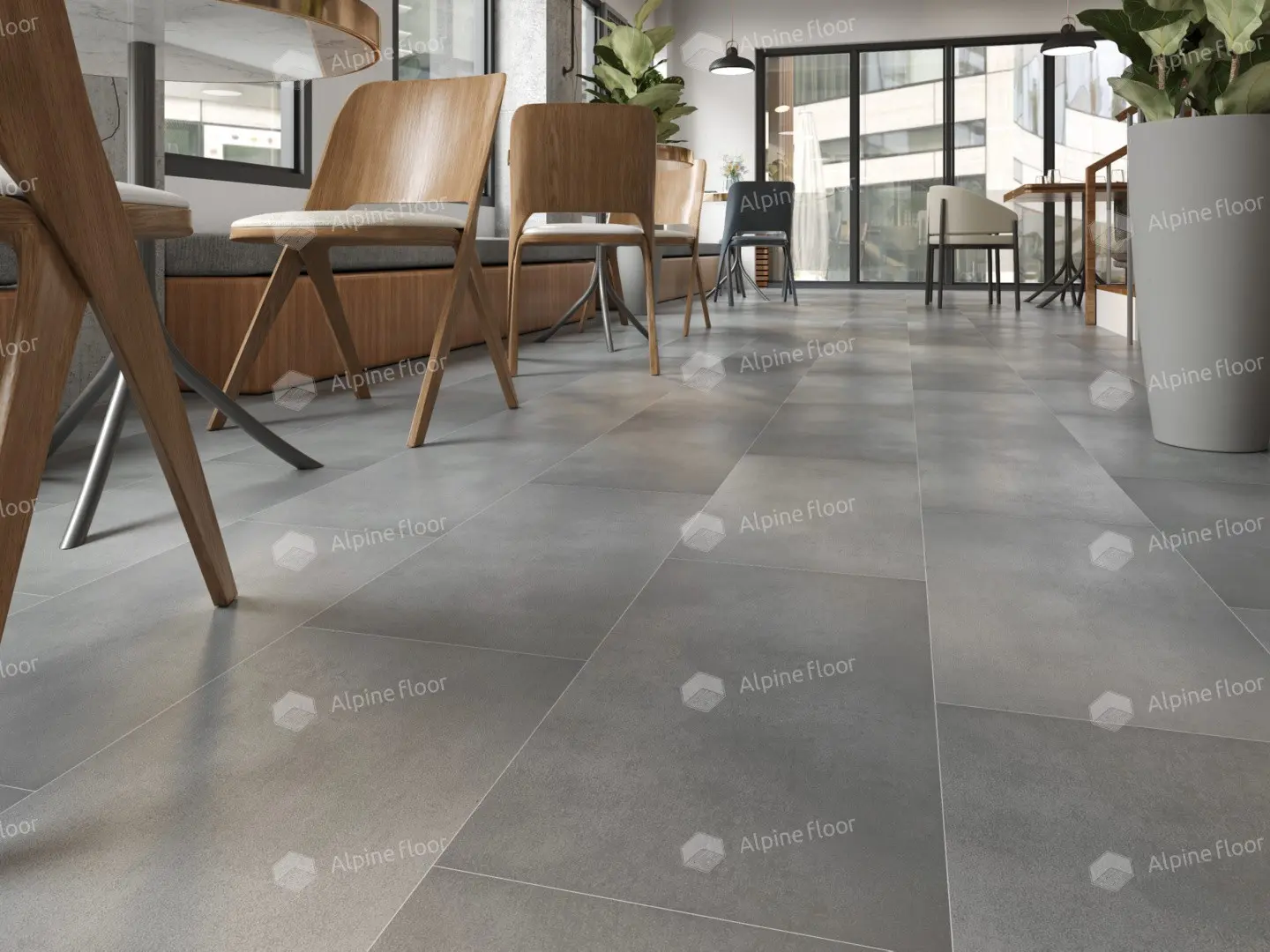 ПВХ-плитка Alpine Floor LVT Light Stone ЕСО 15-10 Бристоль 4V 43кл