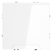 Розетка встраиваемая VOLTUM S70 с заземлением, защитными шторками и крышкой 16А, (белый глянцевый)