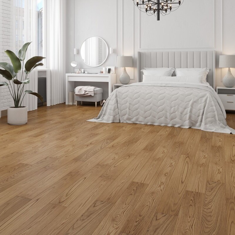 Инженерная доска EPPE 2-х слойная (шип-паз) Арт.: Eland Дуб Native EL 1503, Дуб Натур, Лак