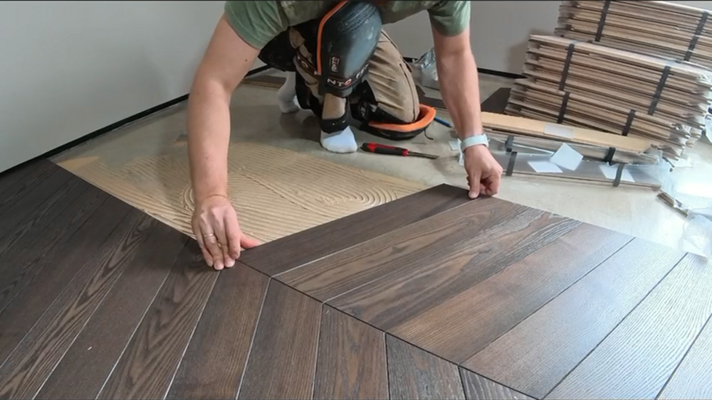 Укладка инженерной доски