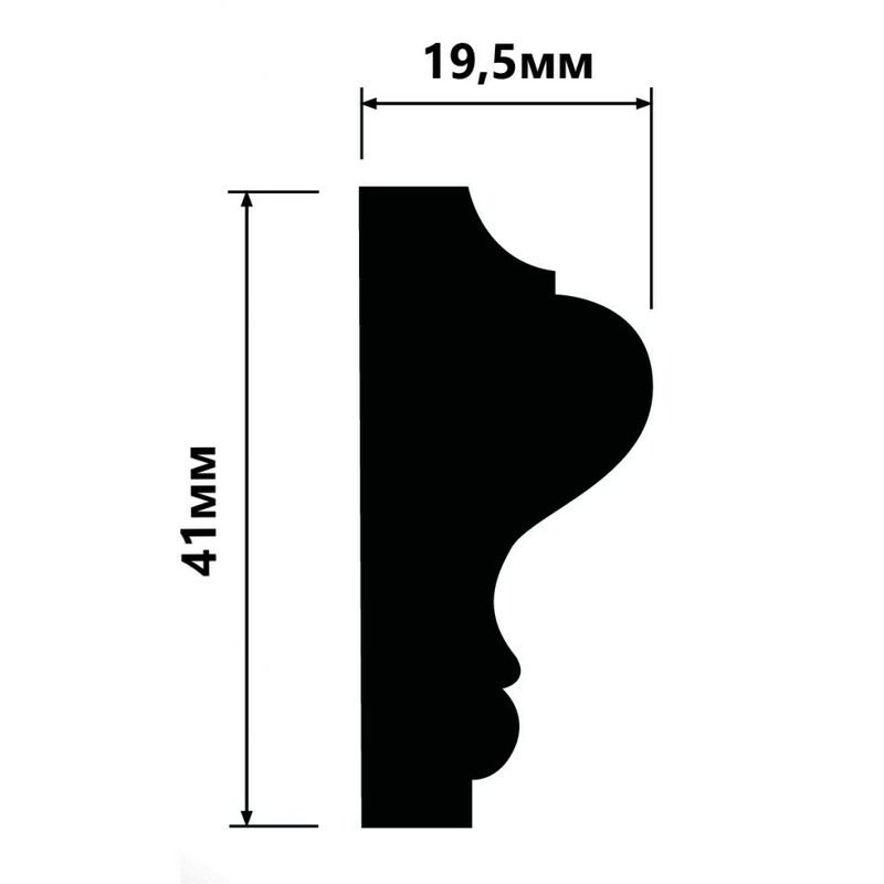 Молдинг HIWOOD LD40/ 41 х 19.5 х 2000