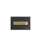 Кнопка смыва для инсталляции Creto Snap 2.0 KL-CR-752-4 черный матовый / золото матовый