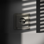 Розетка встраиваемая VOLTUM S70 с заземлением 16А, (шелк)