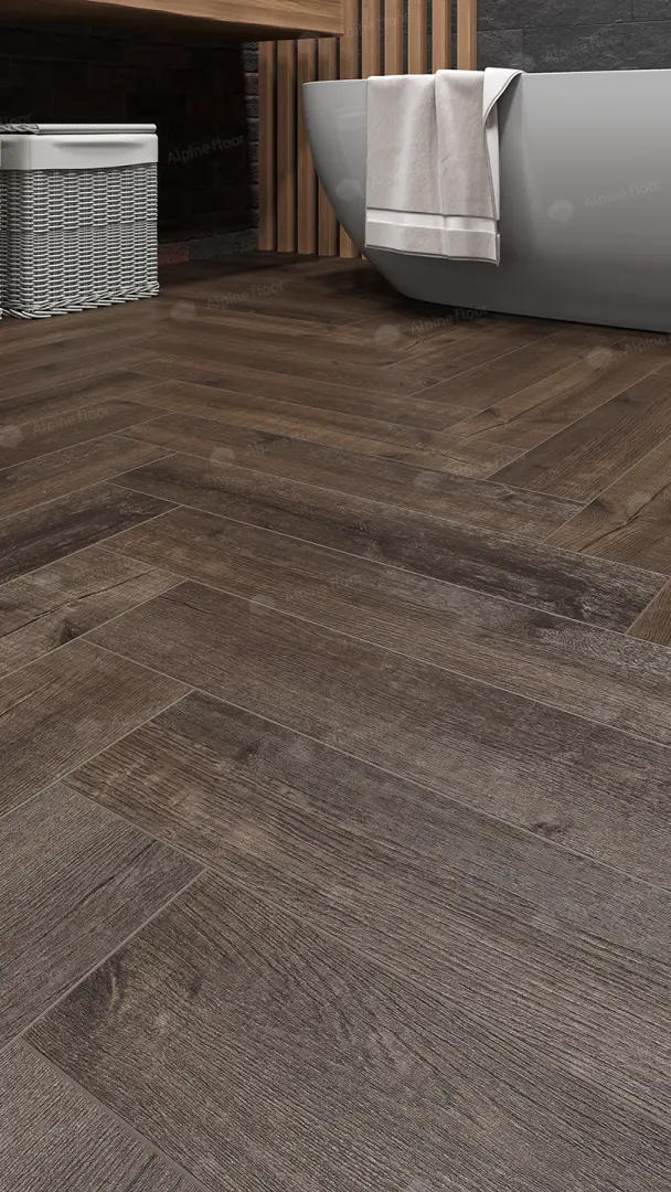 ПВХ-плитка Alpine Floor LVT Parquet ECO 16-22 Дуб Альферац 4V 43кл