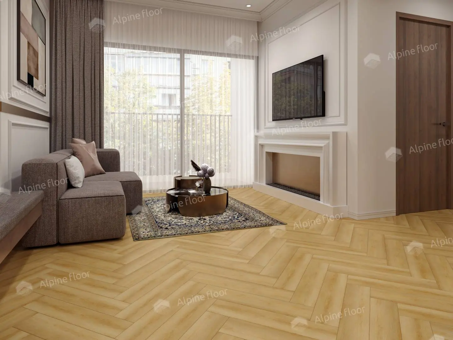 SPC Ламинат Alpine Floor SPC Light Parquet ЕСО 13-29AB Дуб Батейн 4V 43кл