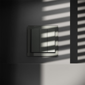 Выключатель встраиваемый VOLTUM S70 трехклавишный 10А, (титан)