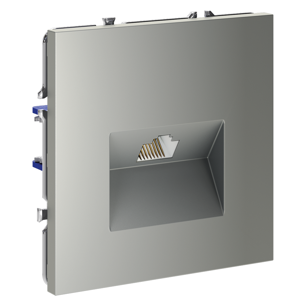 Розетка компьютерная встраиваемая VOLTUM S70 RJ45 кат.6, (сталь)