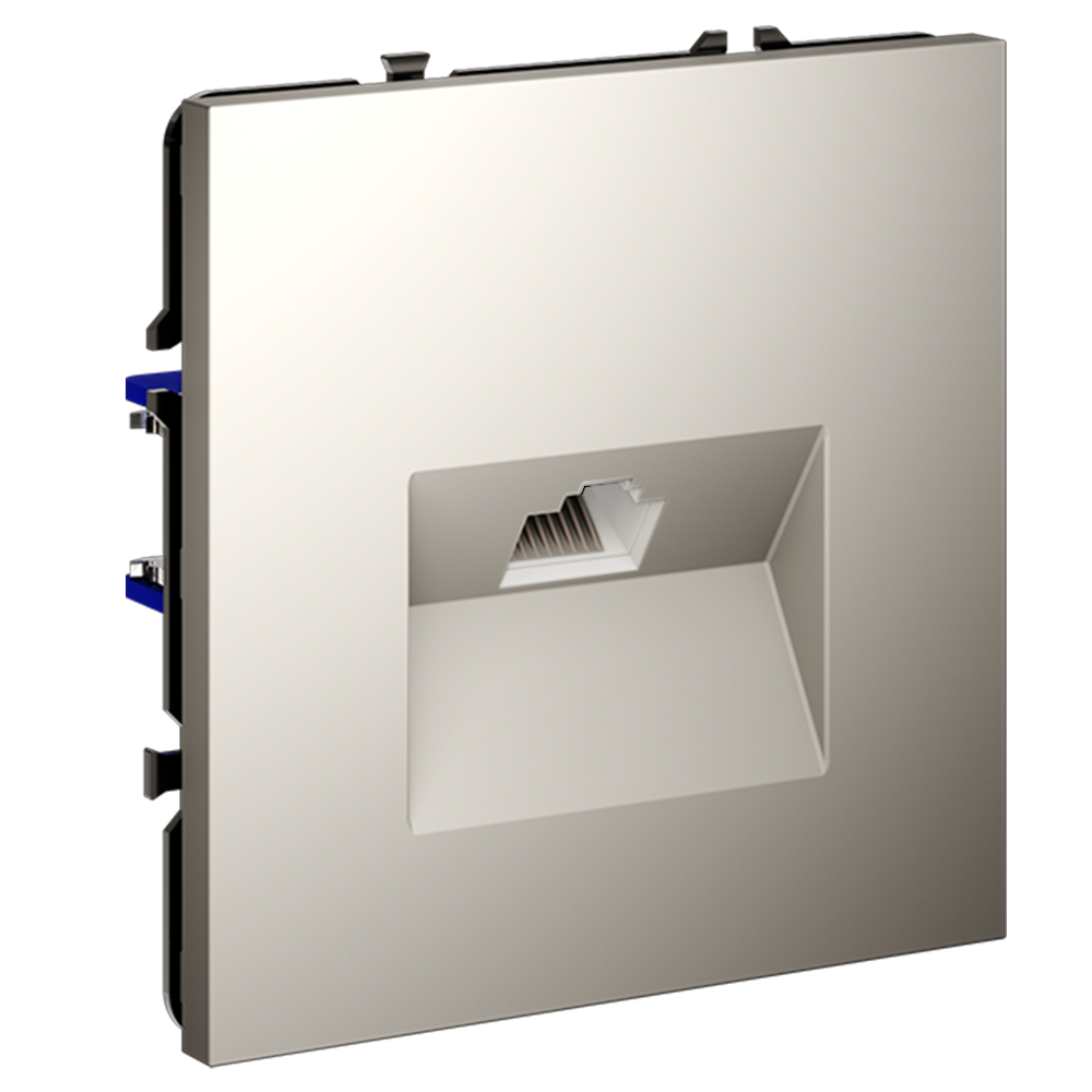 Розетка компьютерная встраиваемая VOLTUM S70 RJ45 кат.6, (кашемир)