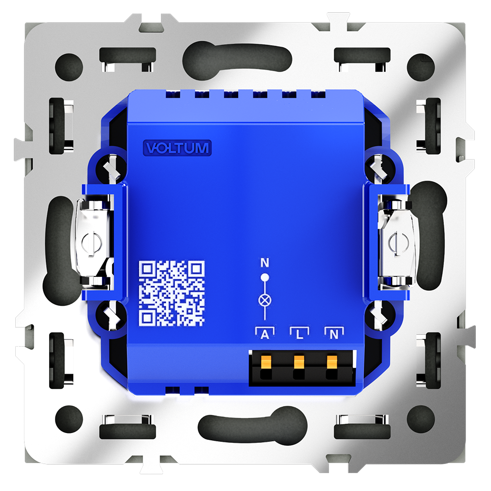 Датчик движения встраиваемый VOLTUM S70, (черный матовый)