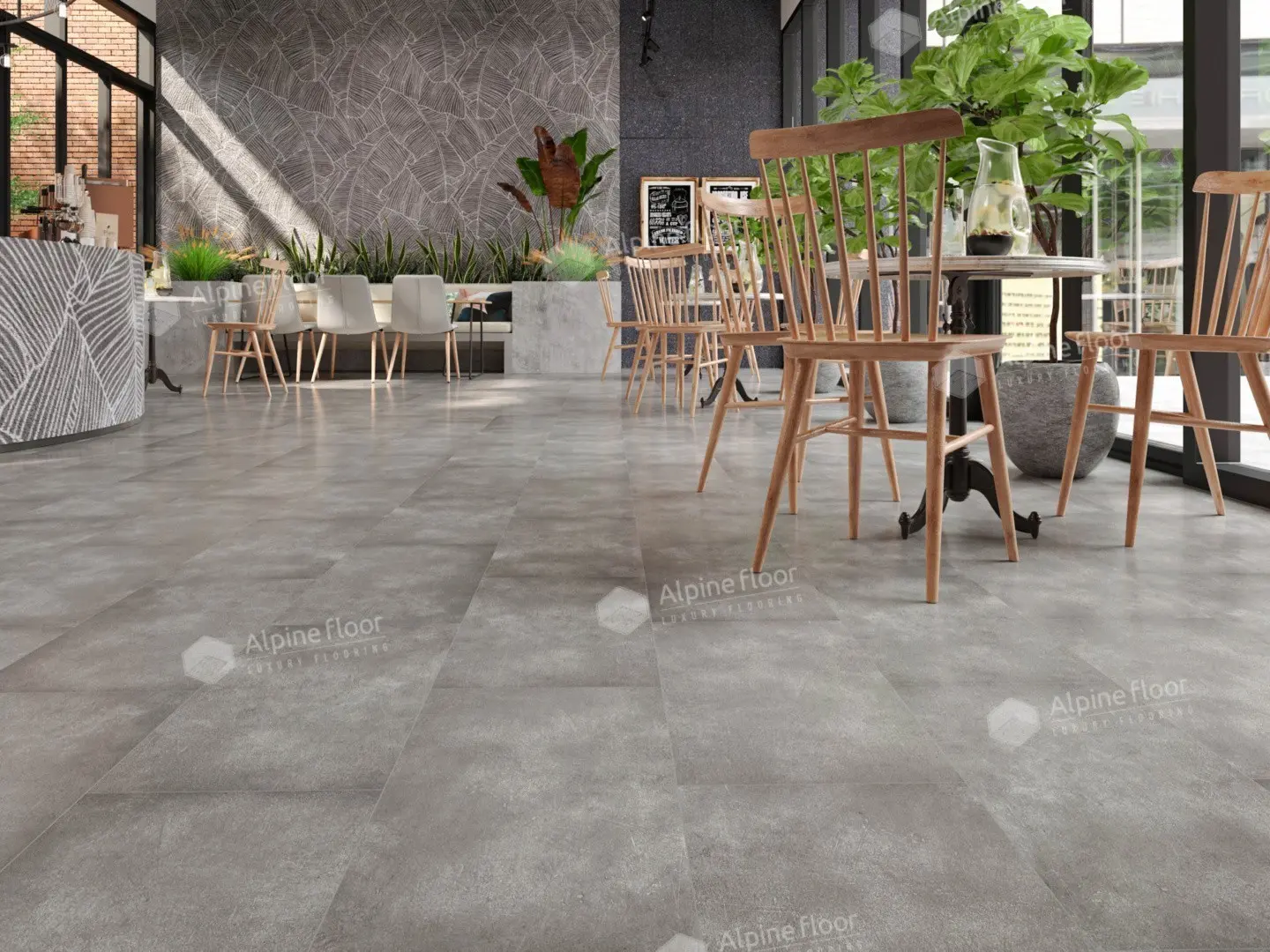 SPC Ламинат Alpine Floor SPC Stone Mineral Core ЕСО 4-12 Девон 4V 43кл