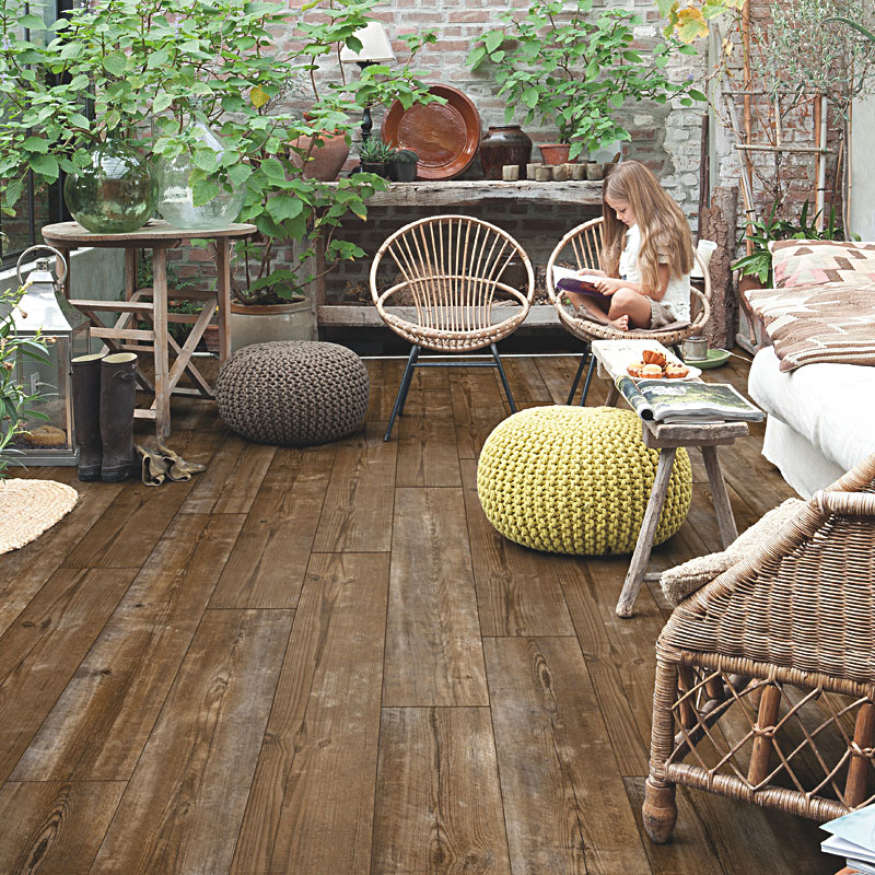 ПВХ-плитка Quick-Step Alpha Vinyl Medium Planks AVMP 40075 Коричневая сосна