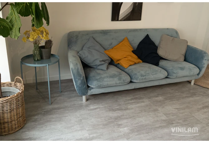 WPC CERAMO VINILAM STONE 8 мм 71614 Цемент Светлый 8 mm