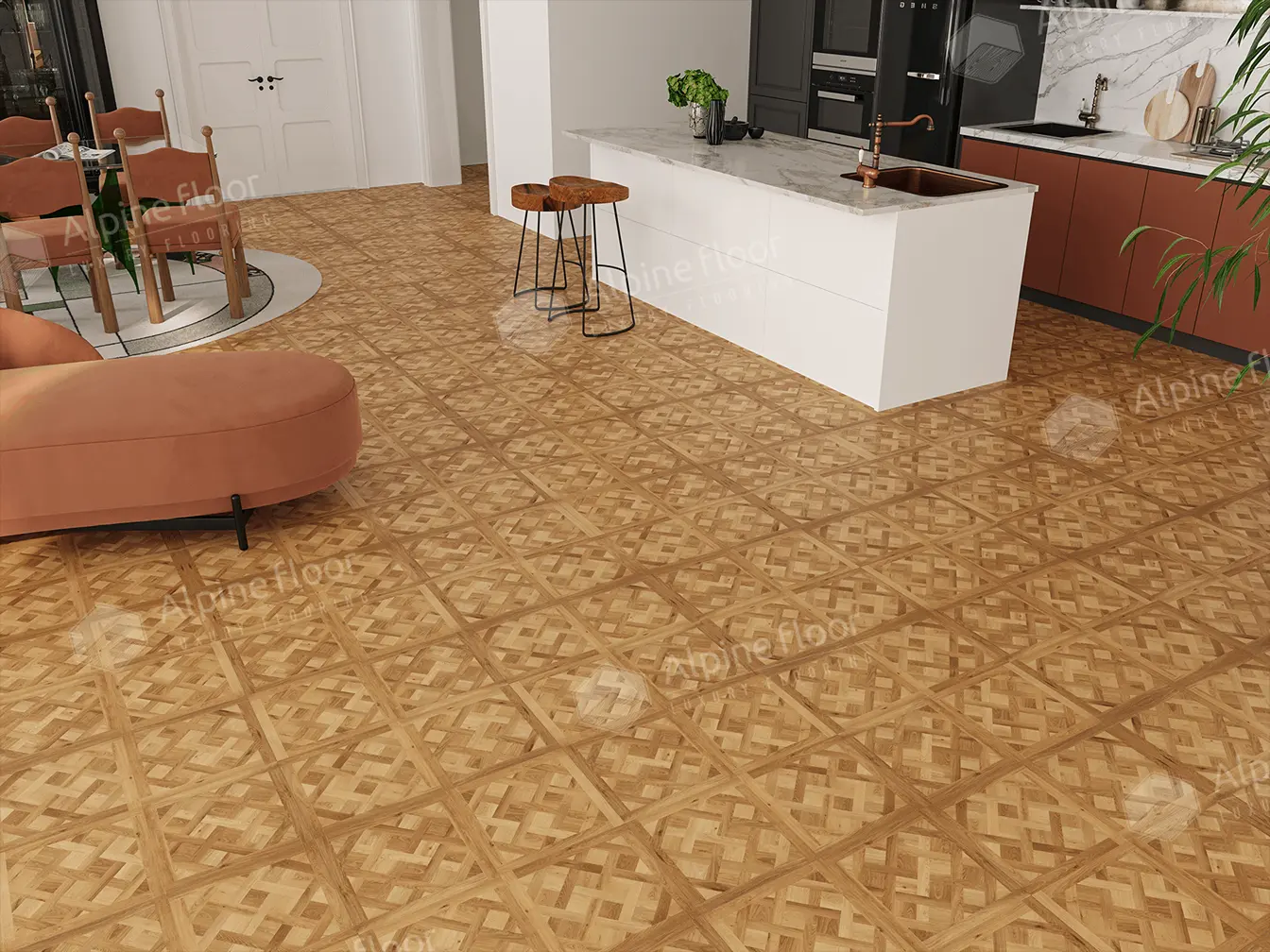 SPC Ламинат Alpine Floor Parquet Sirocco Лувр ECO 25-2