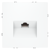 Розетка компьютерная встраиваемая VOLTUM S70 RJ45 кат.6, (белый матовый)