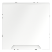 Розетка встраиваемая VOLTUM S70 с заземлением, защитными шторками и крышкой 16А, (белый матовый)