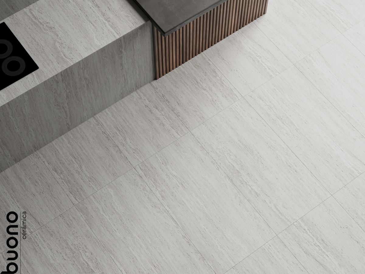 Керамогранит Buono Ceramica Stones Travertino Grey Matt S4443M