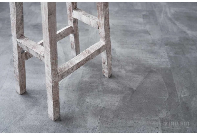 ПВХ плитка CERAMO VINILAM Glue 2,5 мм Серый Бетон 61602 Glue