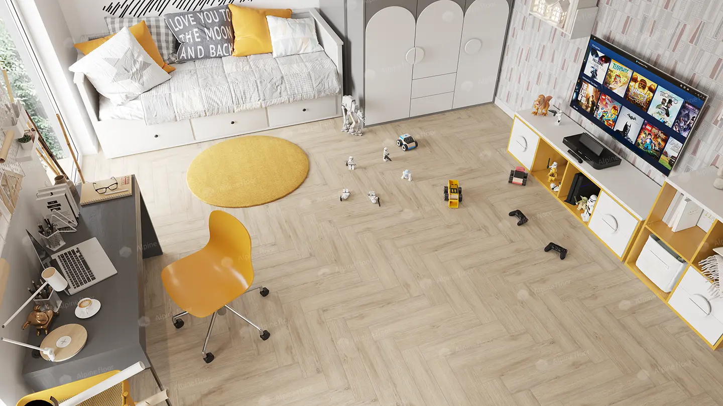 ПВХ-плитка Alpine Floor LVT Parquet ECO 16-20 Дуб Медия 4V 43кл
