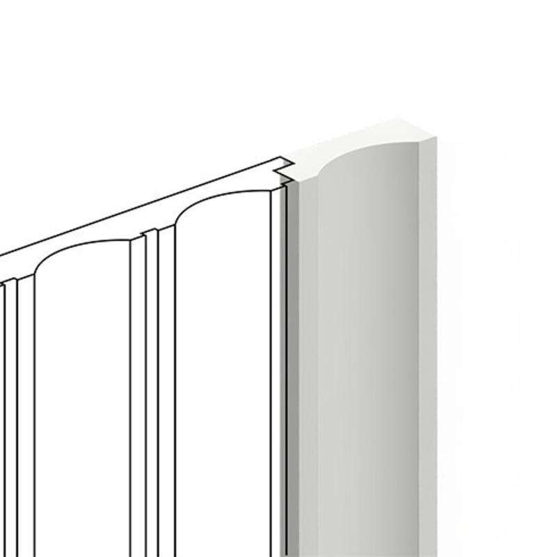 Финишный молдинг Hiwood LF138B NP/ 35.5 х 12 х 2700