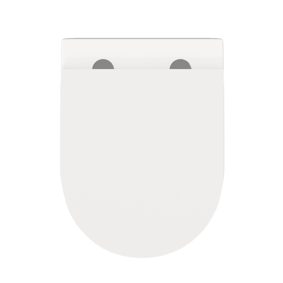 Унитаз подвесной безободковый Creto Cer C5 1005-005Cer-С5W с крышкой-сиденьем микролифт, белый