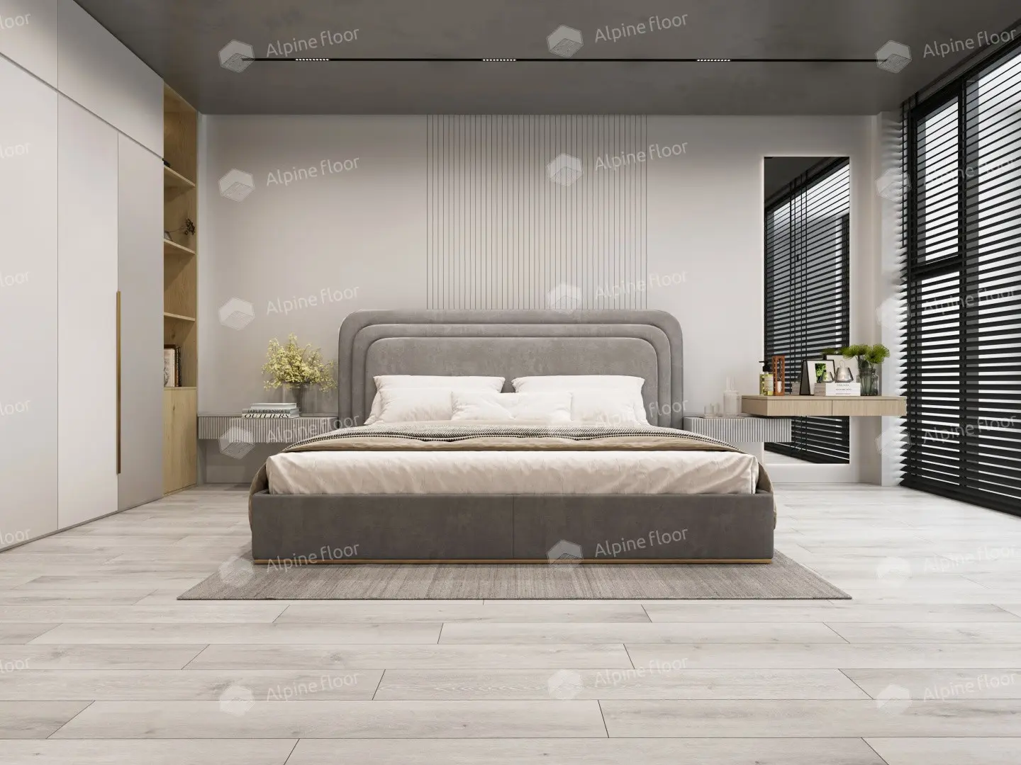 SPC Ламинат Alpine Floor SPC Classic ЕСО 134-5 Ясень Серый 4V 43кл