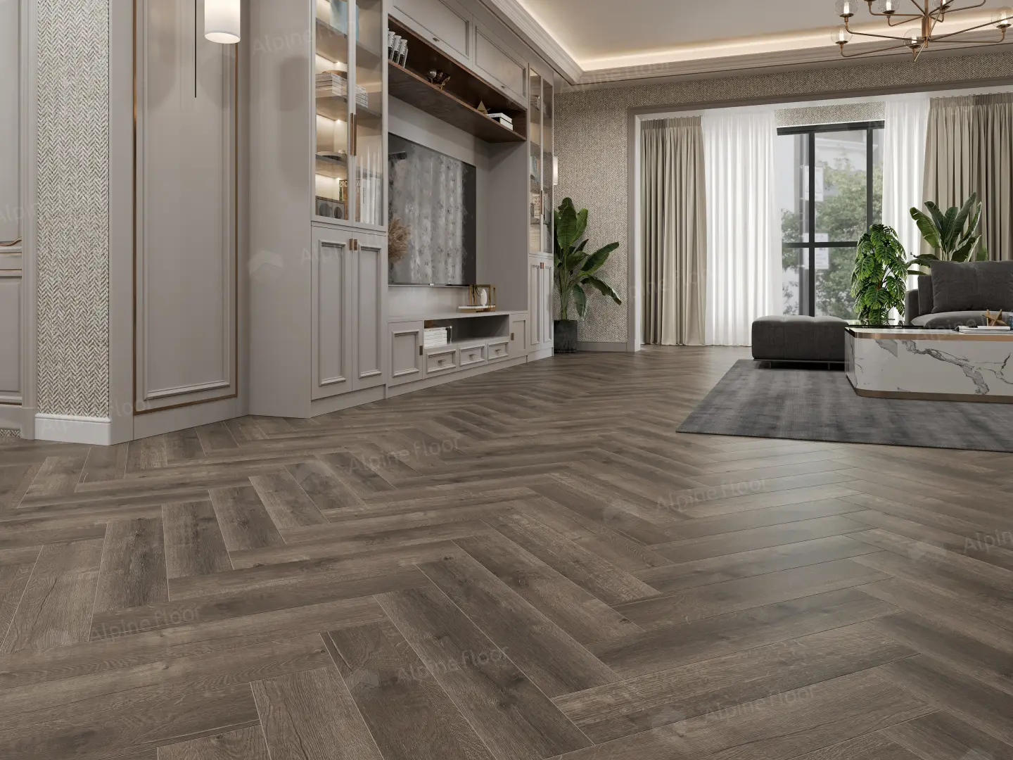 SPC Ламинат Alpine Floor SPC Light Parquet ECO 13-19AB Дуб Антарес 4V 43кл