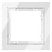 Рамка стеклянная VOLTUM S70 на 1 пост, (белый, стекло)