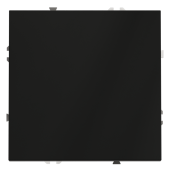 Проходной переключатель встраиваемый VOLTUM S70 одноклавишный 10А, (черный матовый)