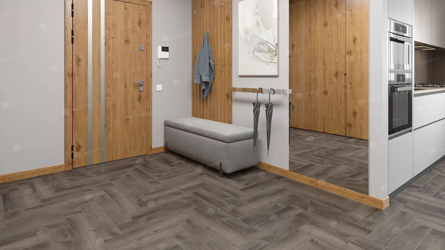ПВХ-плитка Alpine Floor LVT Parquet ECO 16-13 Дуб Мерга 4V 43кл