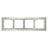 Рамка стеклянная VOLTUM S70 на 4 поста, (кашемир, стекло)