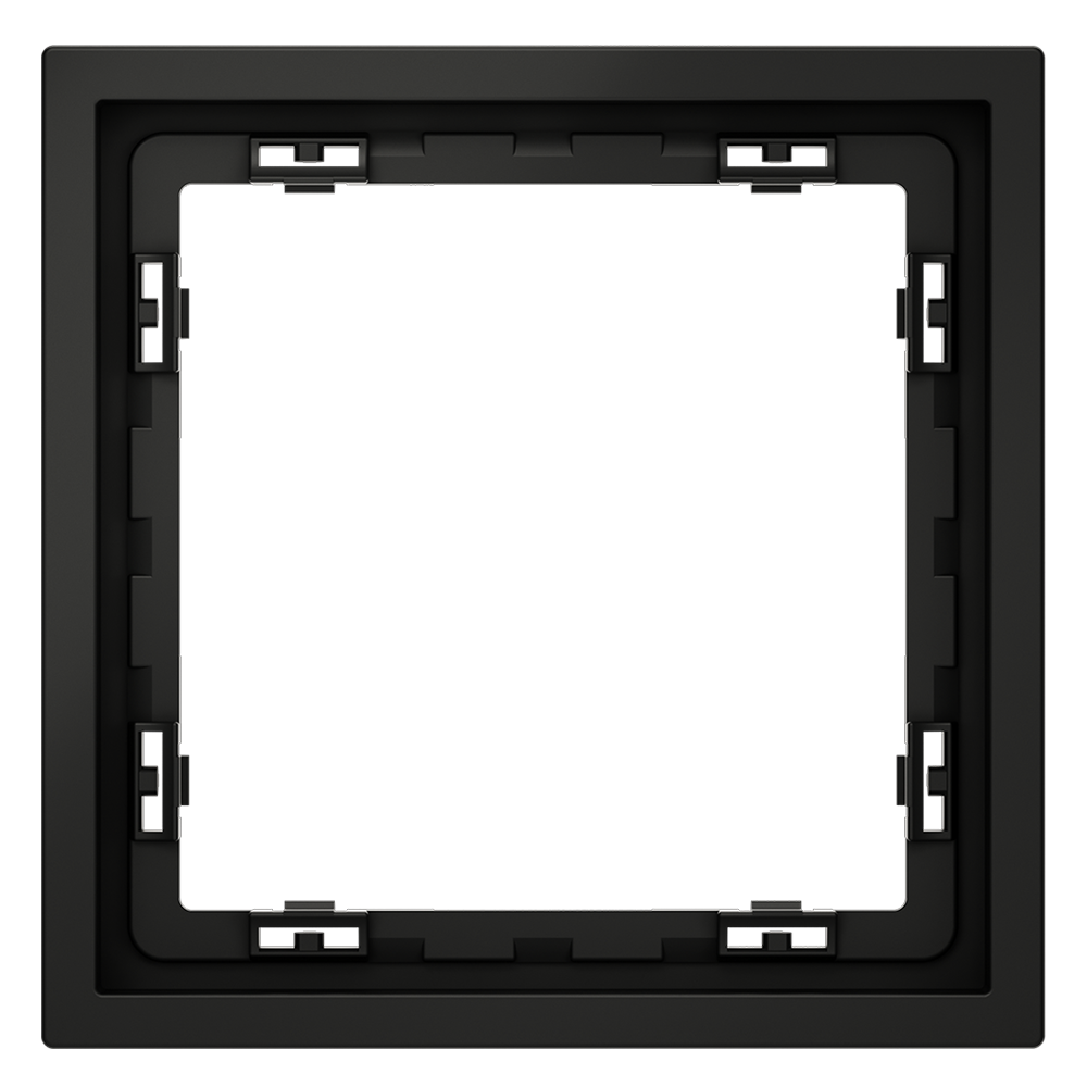 Рамка пластиковая VOLTUM S70 на 1 пост, (черный матовый)
