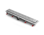 Душевой лоток 105 см Creto Points CRE-1050 PH-50 с решеткой, хром