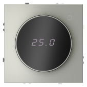 Терморегулятор электронный VOLTUM S70 с индикацией и датчиком, для теплого пола, (сталь)