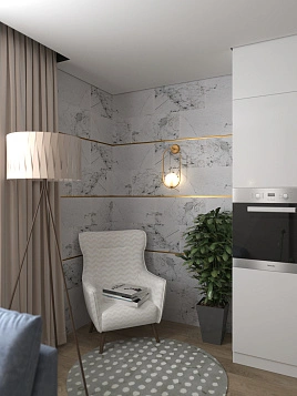 Стеновые Панели Альта Слэб Мраморная Феерия Этна 300х600х2,4мм