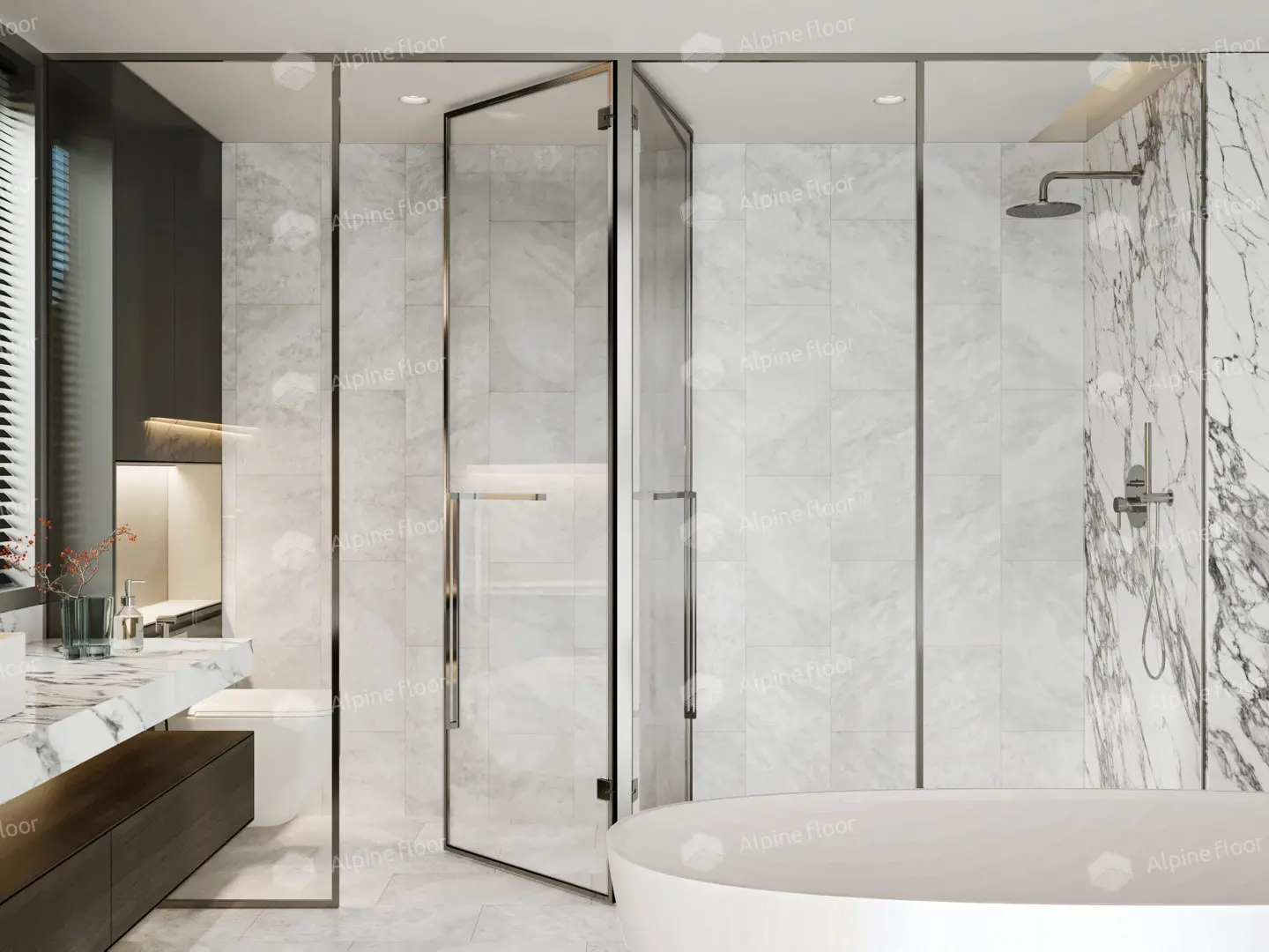 ПВХ-плитка Alpine Floor LVT Light Stone ЕСО 15-5 Чили 4V 43кл