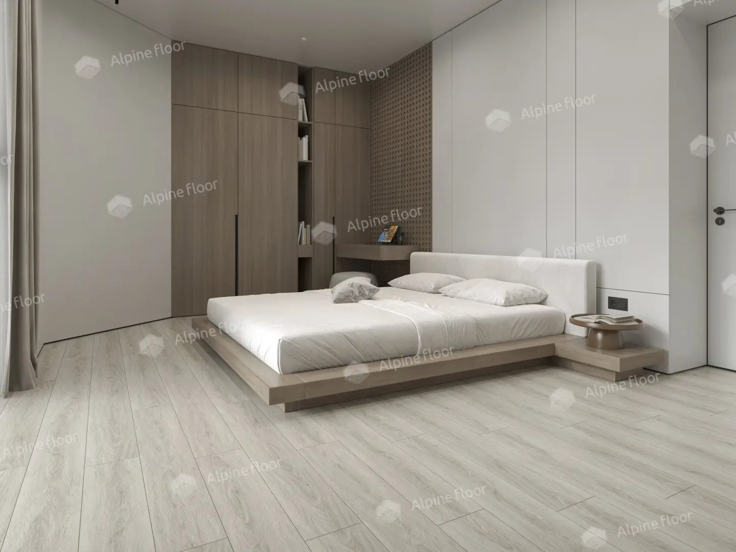 ПВХ-плитка Alpine Floor LVT Easy Line ЕСО 3-15 Дуб Кофейный 4V 43кл