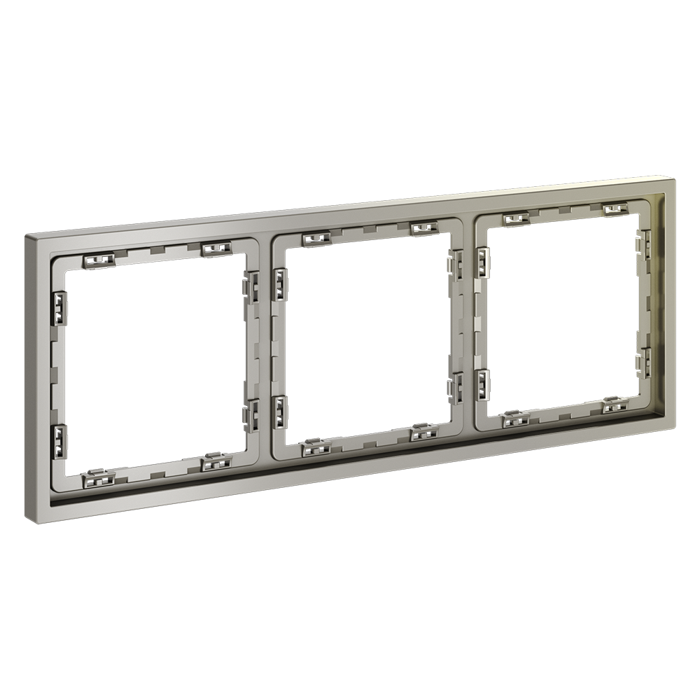 Рамка пластиковая VOLTUM S70 на 3 поста, (шелк)