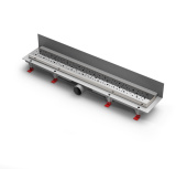 Душевой лоток 65 см Creto Points CRE-650 PN-P с решеткой, хром