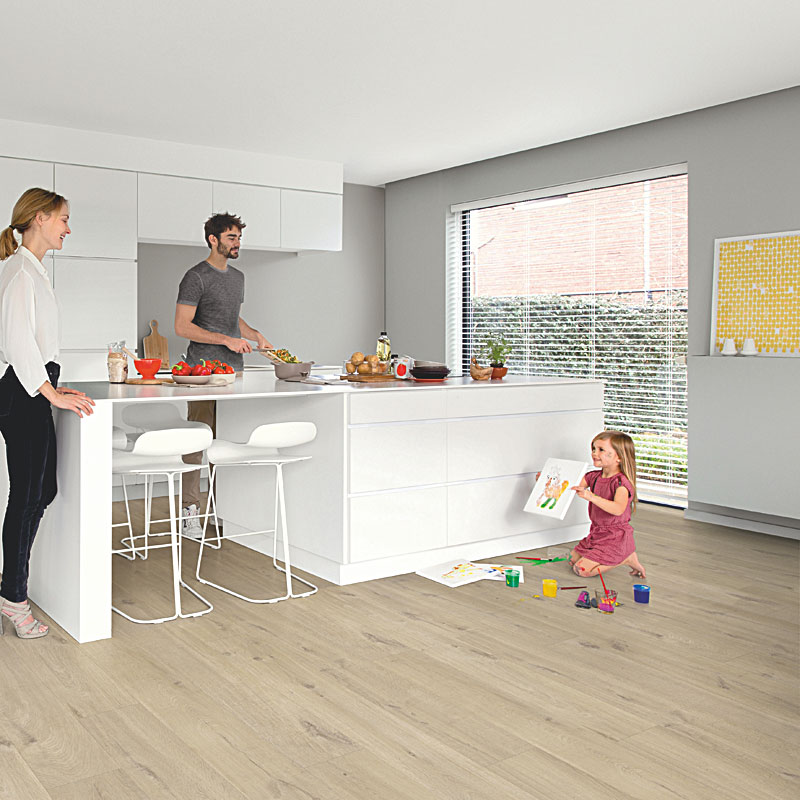 ПВХ-плитка Quick-Step Alpha Vinyl Medium Planks AVMP 40103 Дуб хлопковый бежевый